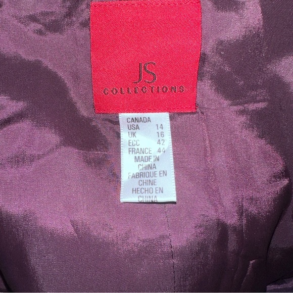 JS collections silk blend floral printed halter corset top size 14 - Picture 3 of 14